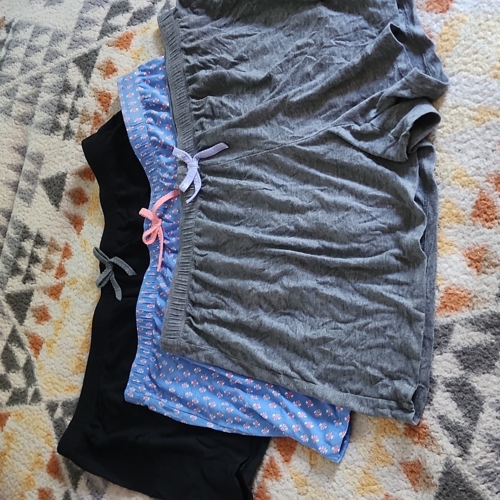 Set of three sleep cotton shorts nwot